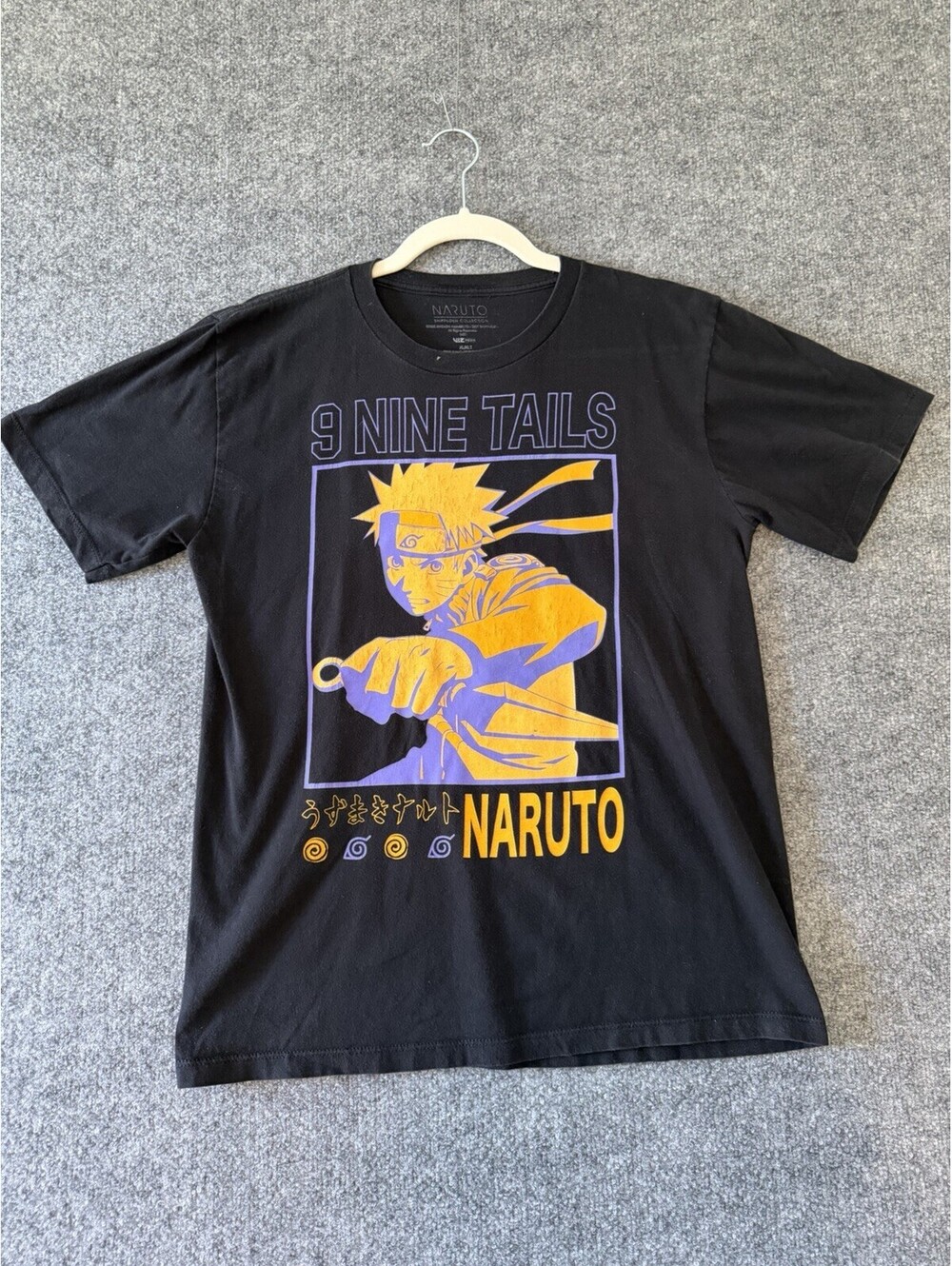 Naruto T Shirt Youth XL Black